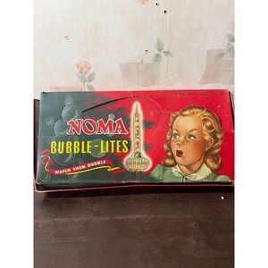 Noma Bubble-Lites Christmas Tree Light Bulbs Cat No 509 Set of 9 Untested